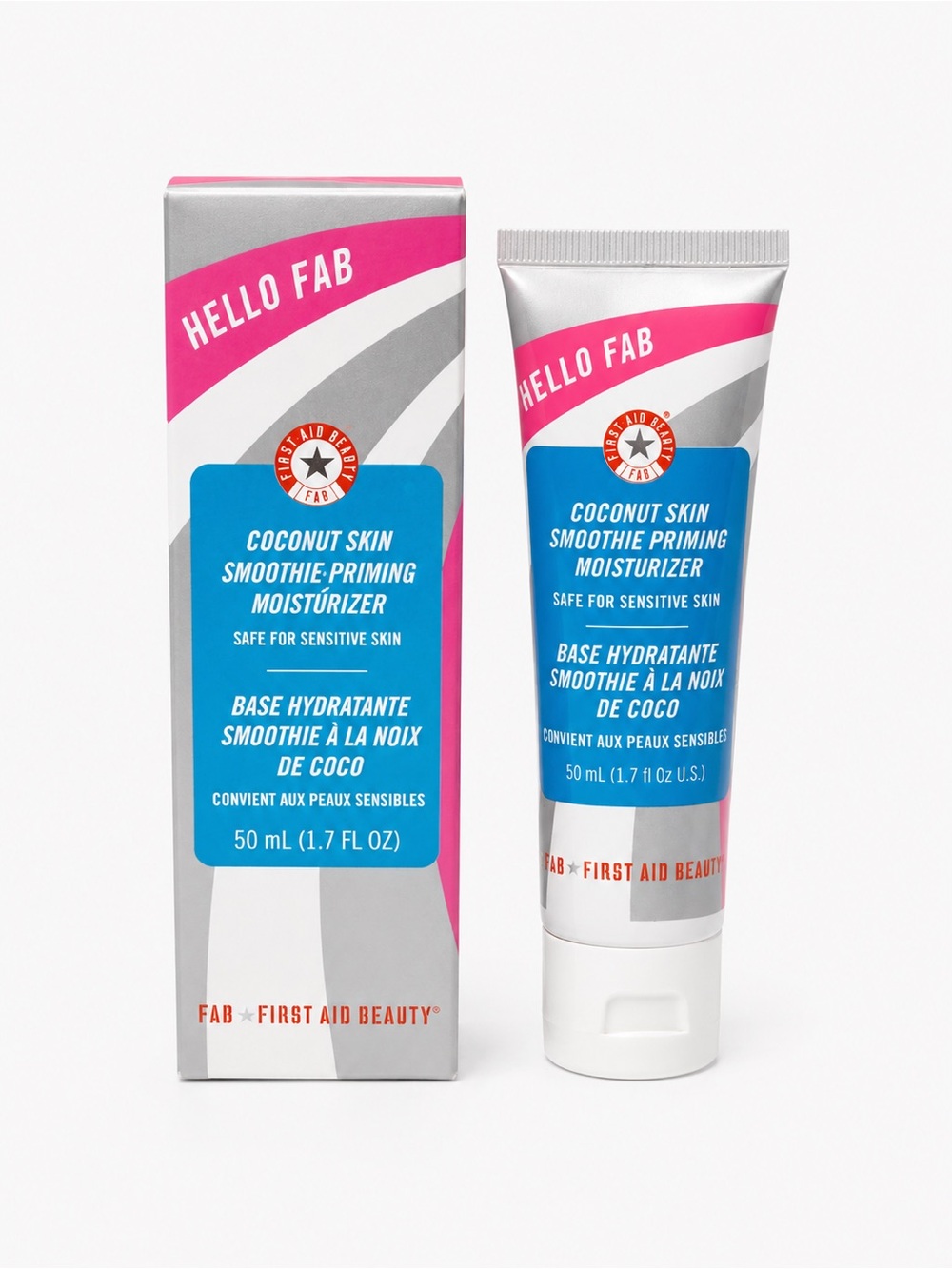 Hello Fab Coconut Skin Smoothie Priming Moisturizer - Pink & Blue